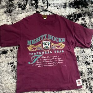 Mighty Ducks Maroon Short Sleeve Tee